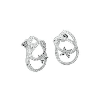 Holly Round Diamond Stud Earrings